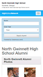 Mobile Screenshot of northgwinnetthighschoolalumni.com