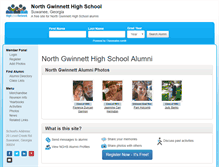 Tablet Screenshot of northgwinnetthighschoolalumni.com